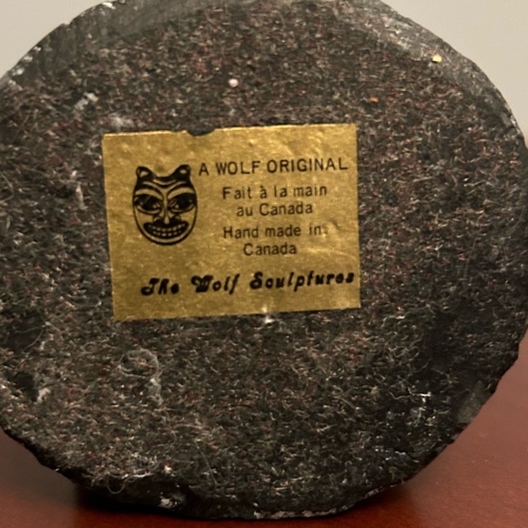 A Wolf Original Frog Soap Stone Carving - Picture 5 of 5